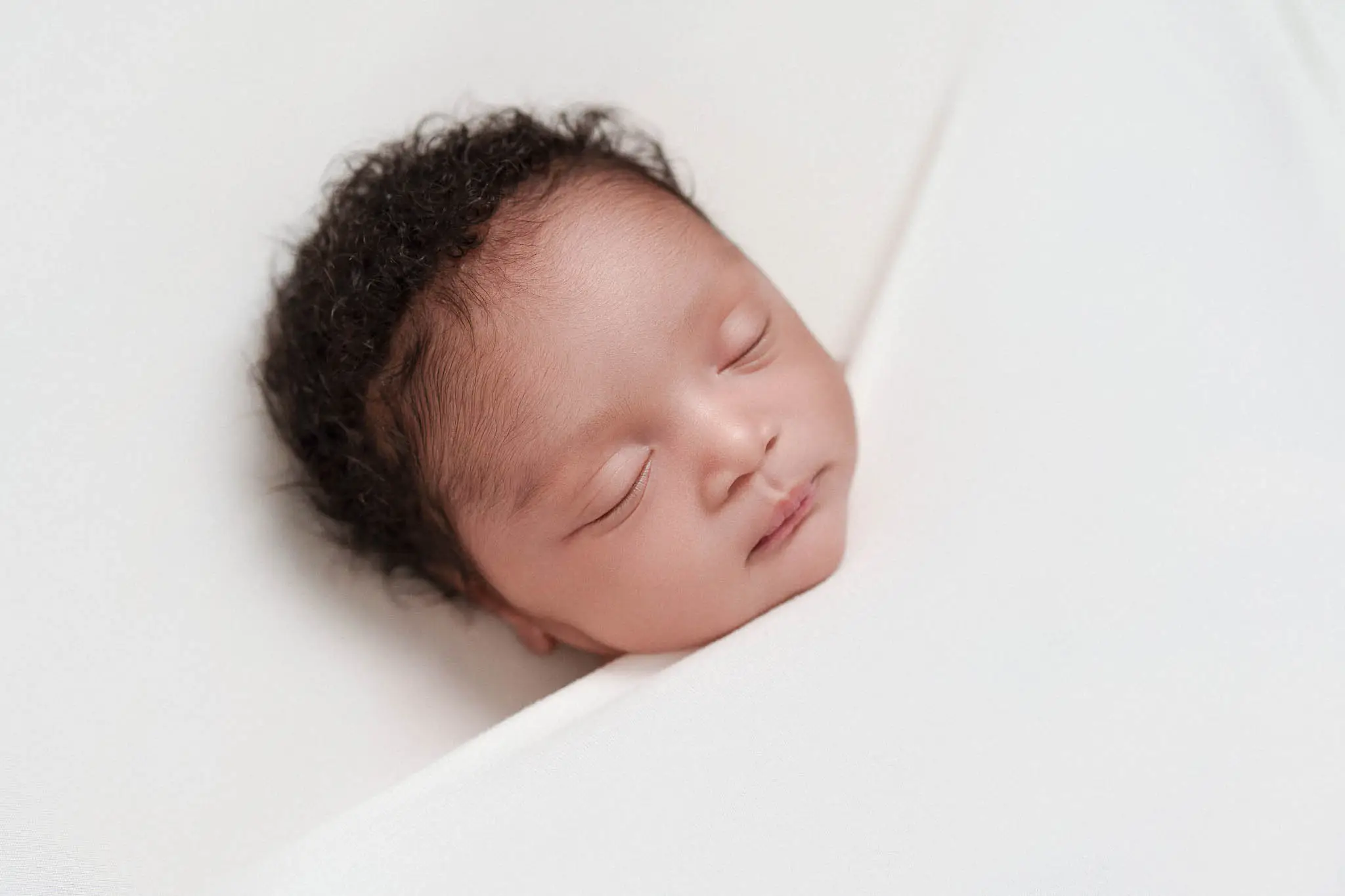 Newborn photography detail at home